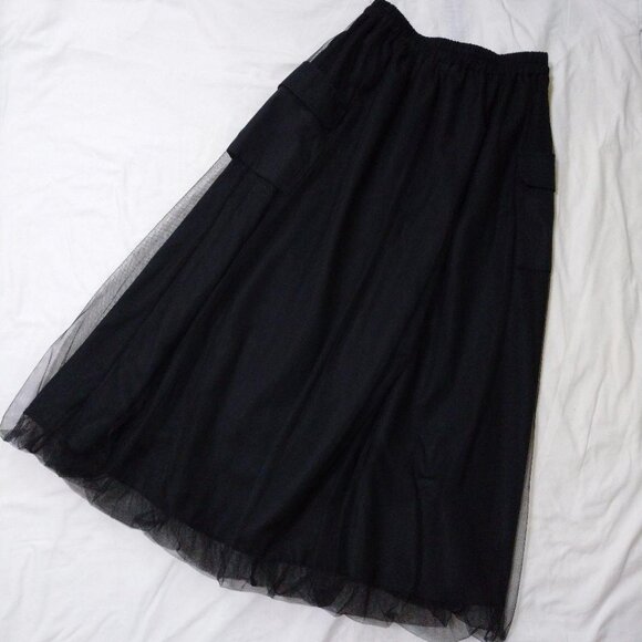 Desrup Long Tulle Skirt Black - Picture 6 of 6